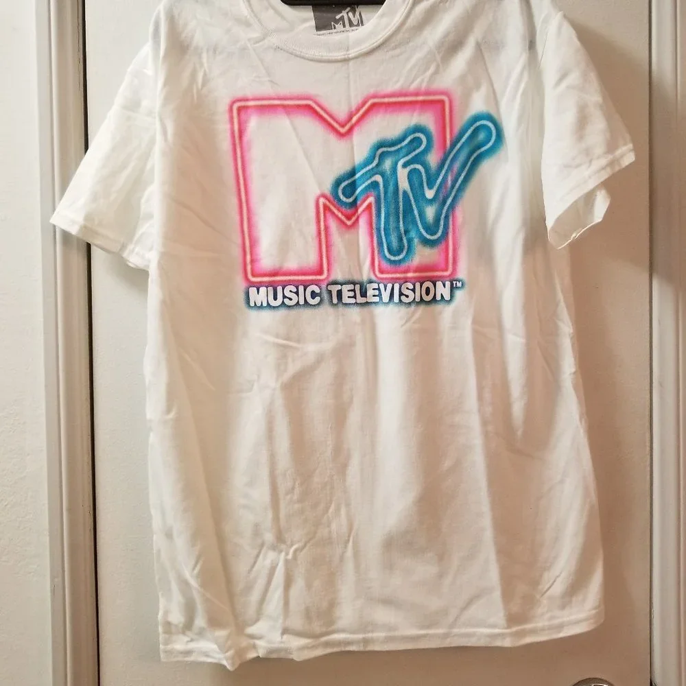 MTV Short sleeve tee, neon sign new - Picture 2 of 6